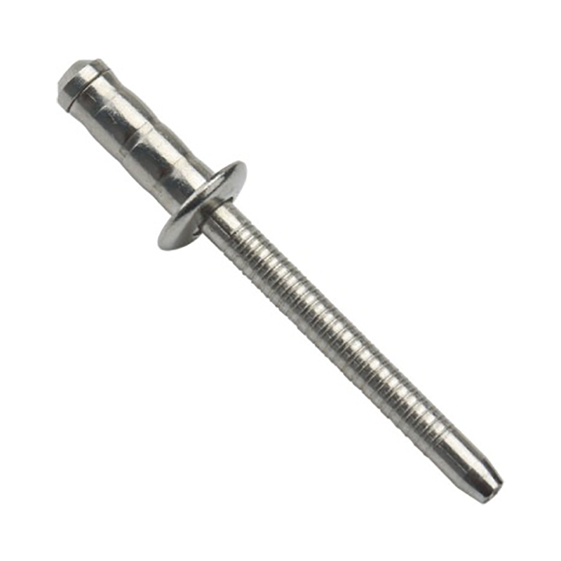Stainless steel double drum rivet